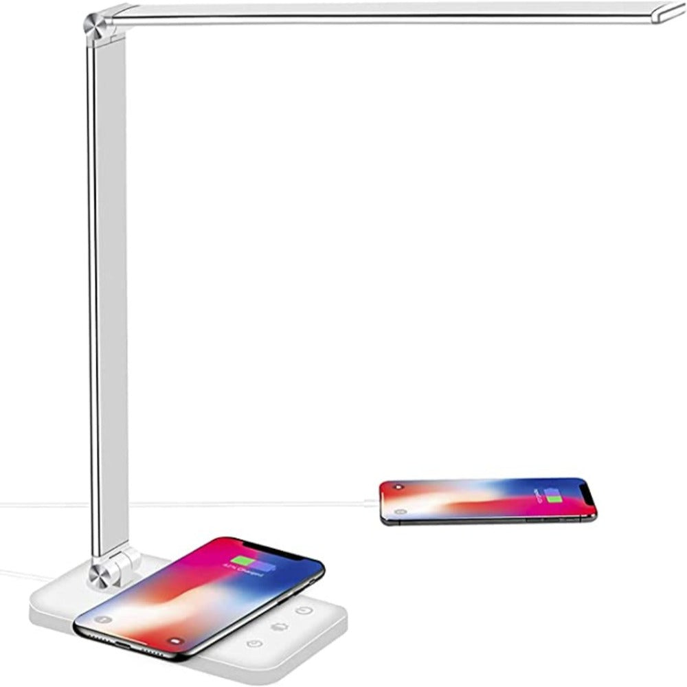 Modern Adjustable LED Desk Lamp with USB Charging Port - BrightEase