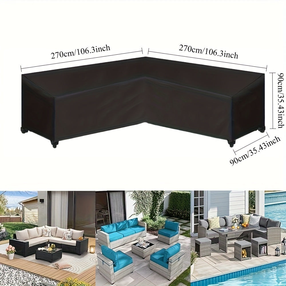 ShieldGuard Outdoor Covers – Robust Protection for V-Shaped Lounge Sets