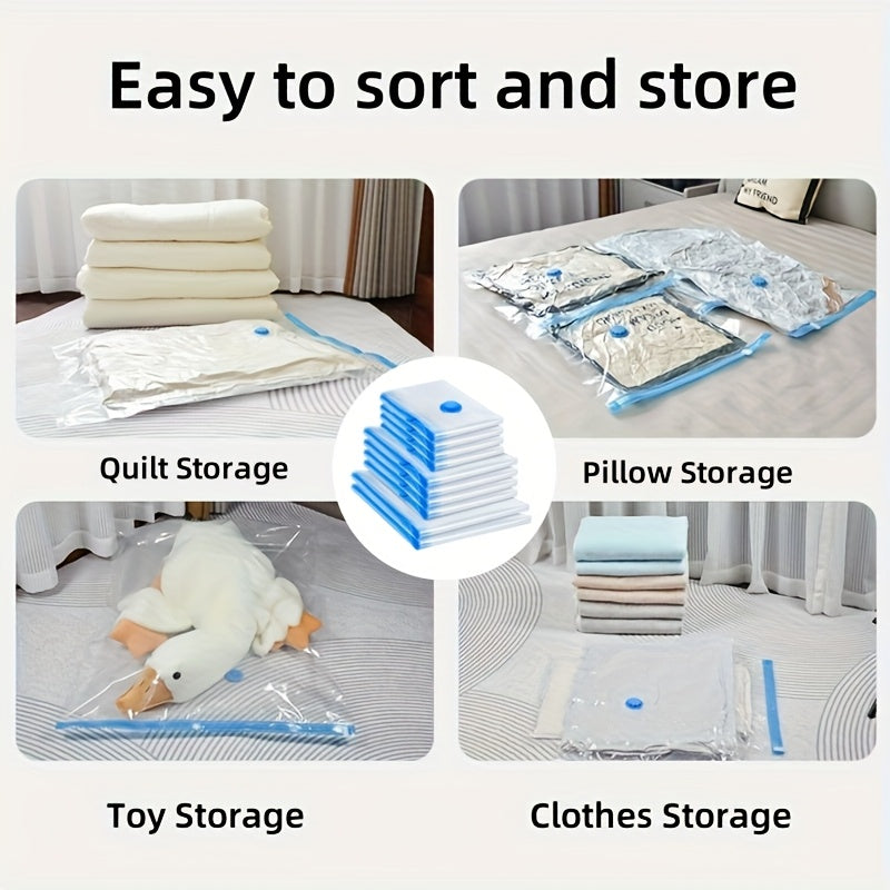 Set of Extra Large Vacuum Storage Bags – Reusable, Waterproof and Space-Saving