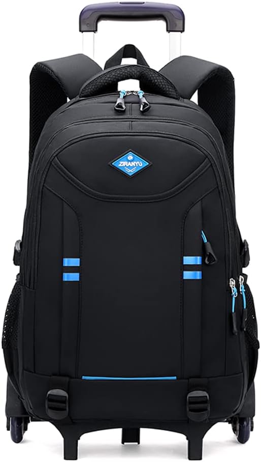 Multifunctional School Backpack with Wheels for Boys – Convertible Trolley Bag