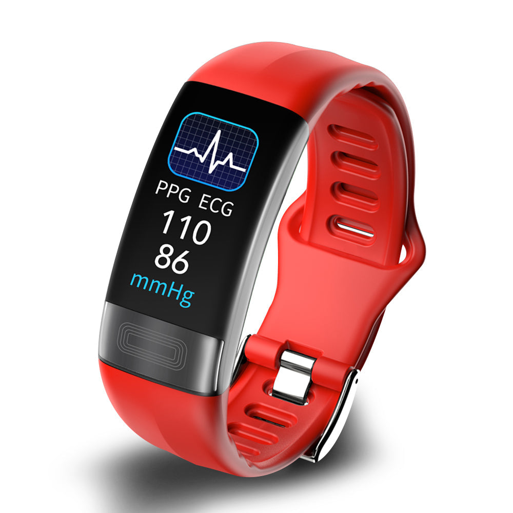 Smart bracelet with blood pressure monitor, ECG, heart rate, oxygen saturation, and sleep tracker - FDA approved