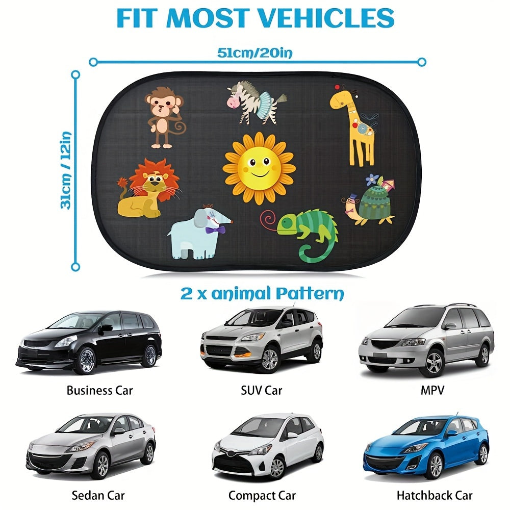 Sunny Animal Adventures Sun Shades – Protective and Fun for the Car