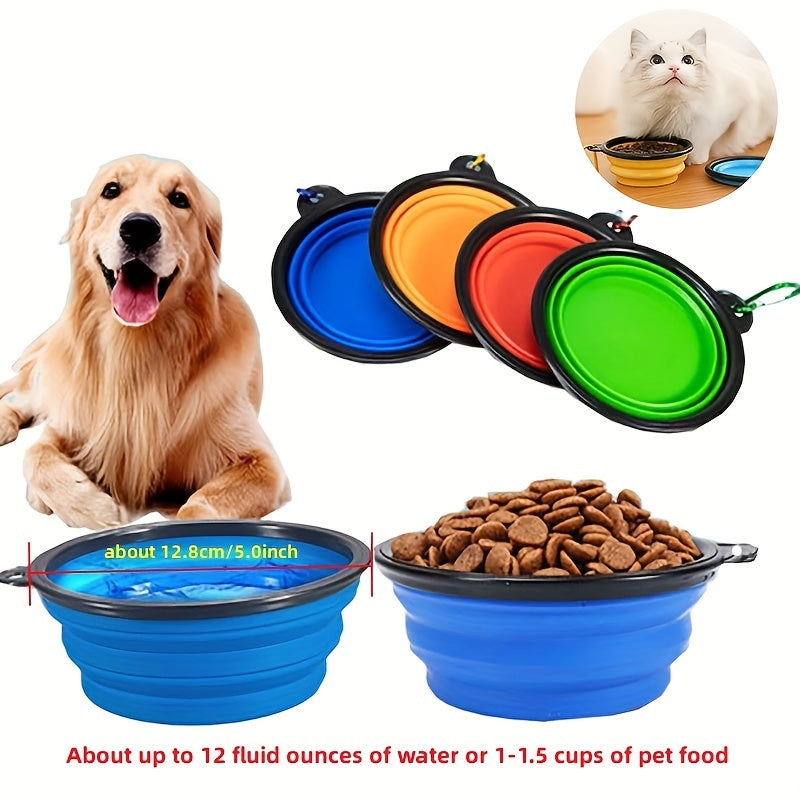 Foldable Pet Bowl – Durable and Compact for Dogs and Cats