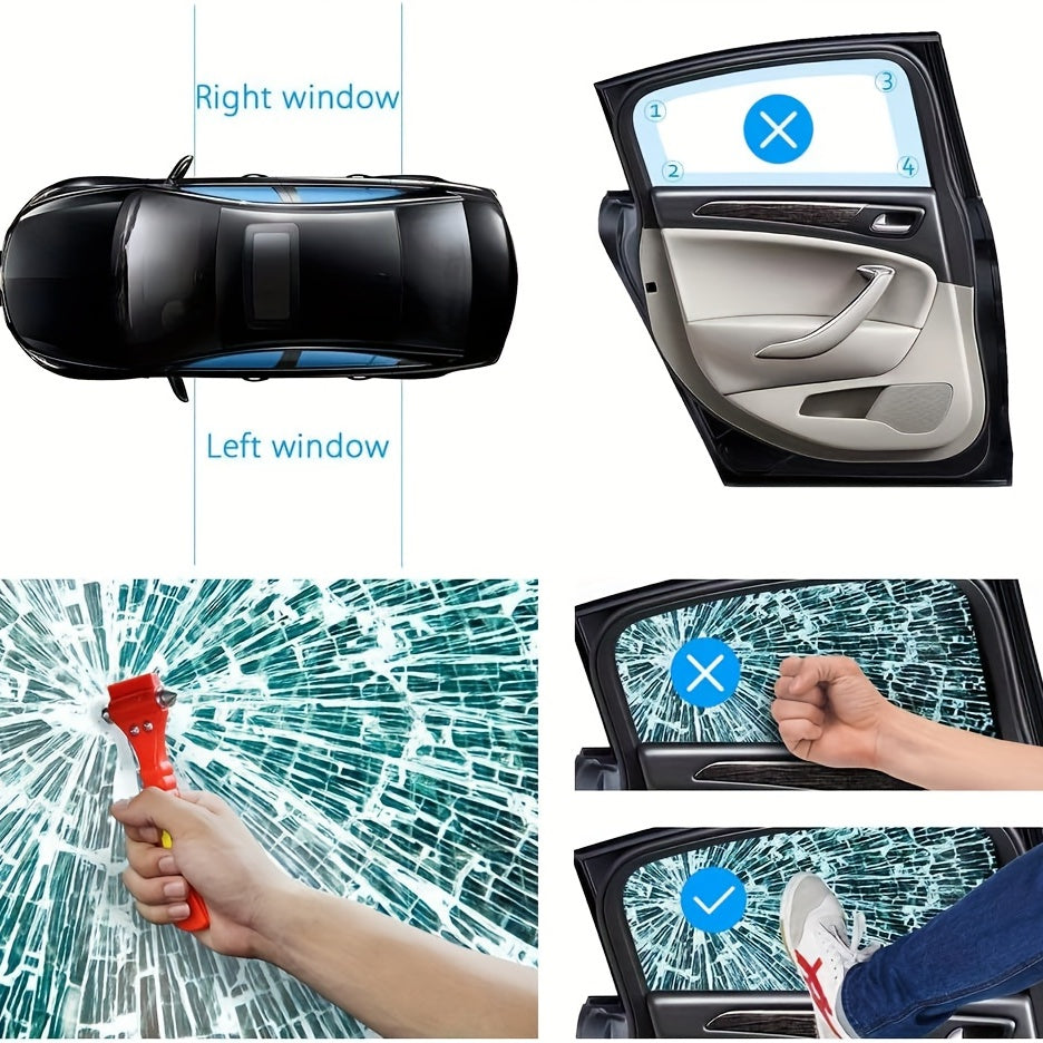 Safety Hammer & Seatbelt Cutter - Essential Survival Tool for the Car
