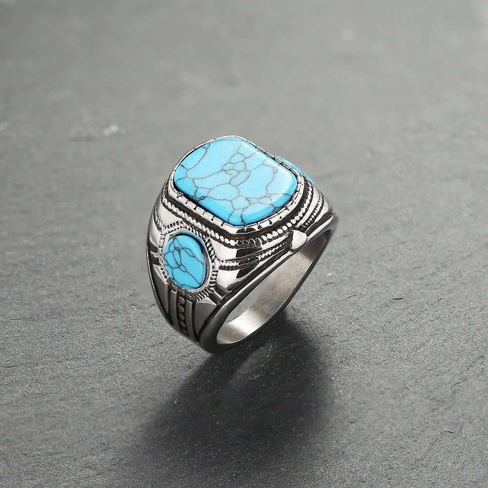 Turquoise Men's Ring – Thorin