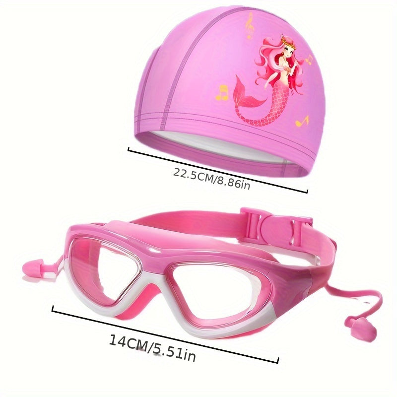 Mermaid Swim Goggles and Swim Cap Set for Children – Comfort & Playful Protection in the Water