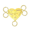 AuraHeart HeartLink | Premium Heart Keychain with Personal Engraving Option