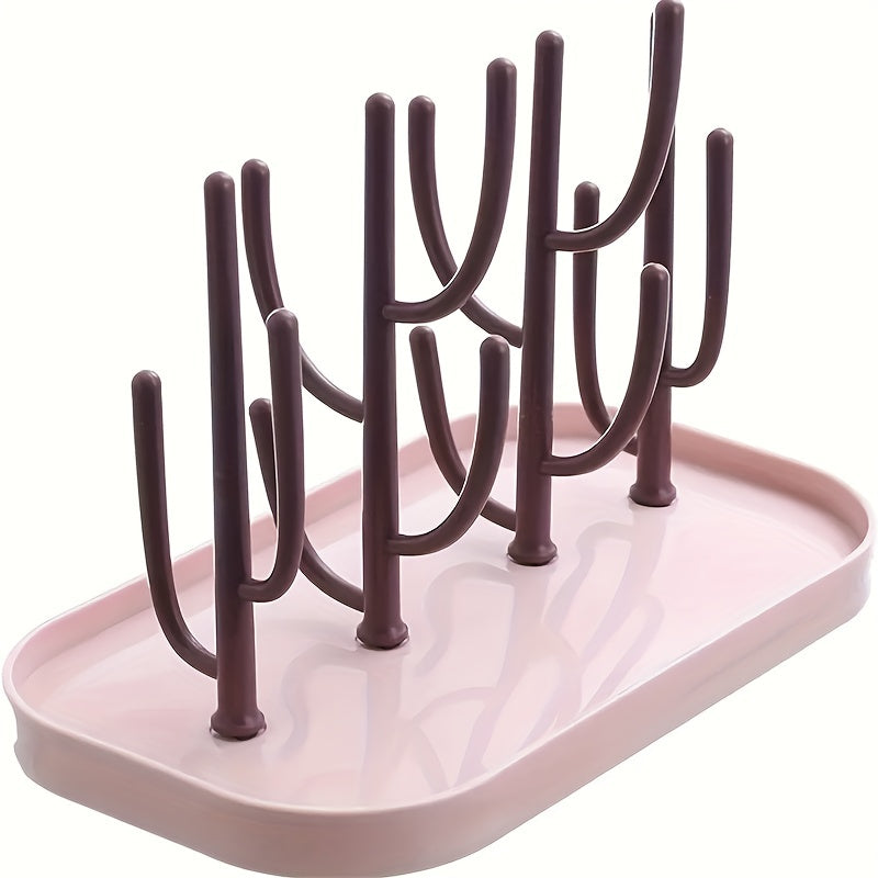 Cactus-Shaped Baby Bottle Drying Rack - Practical and Stylish for Baby Accessories