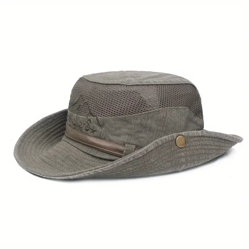 Outdoor Sun Hat with Adjustable Straps and Wide Brim – Solantra