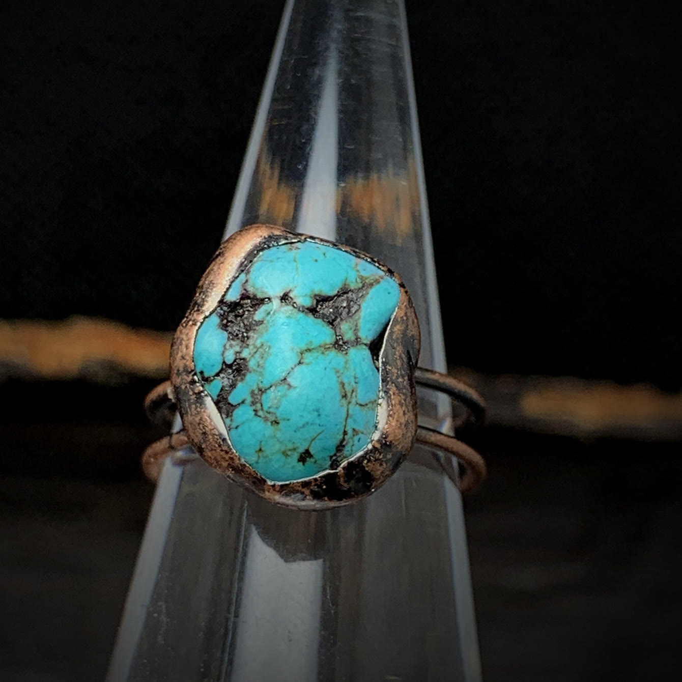 Natural Raw Stone Birth Ring – Selina