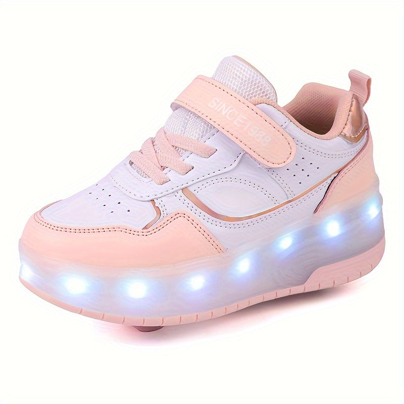 GlowRiders Roller Sneakers - For Children with Light Show