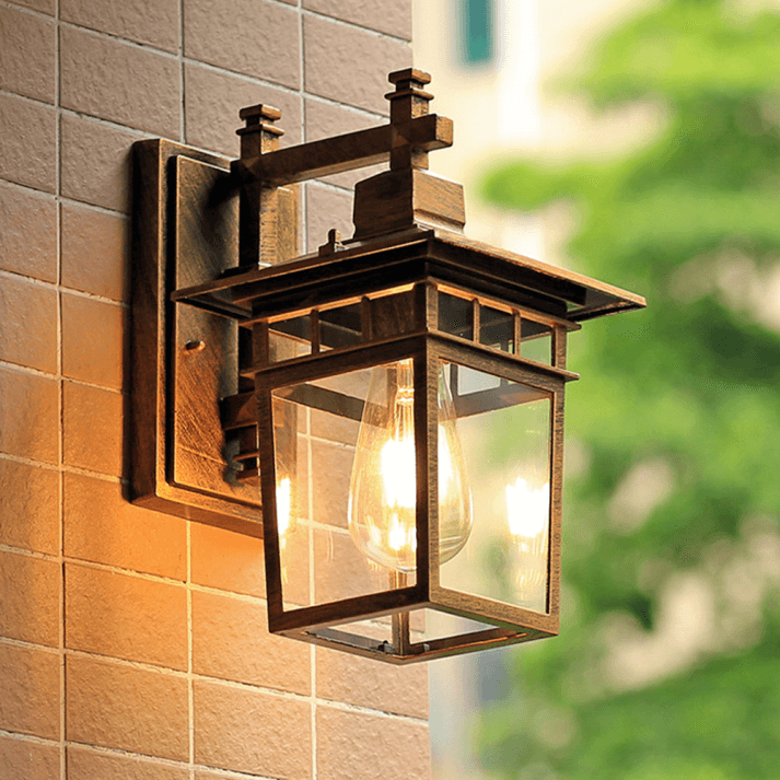 Modern Outdoor Wall Light - Black Design