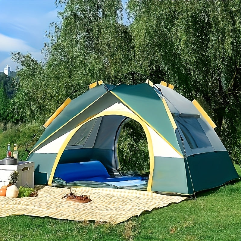 Quick Setup 4-Person Camping Tent – Breathable and Windproof Shelter