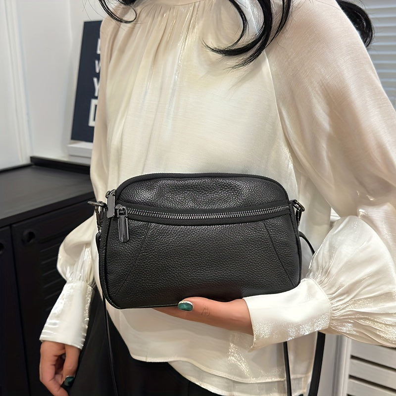 Classic Chic Leather Crossbody – Timeless and Functional