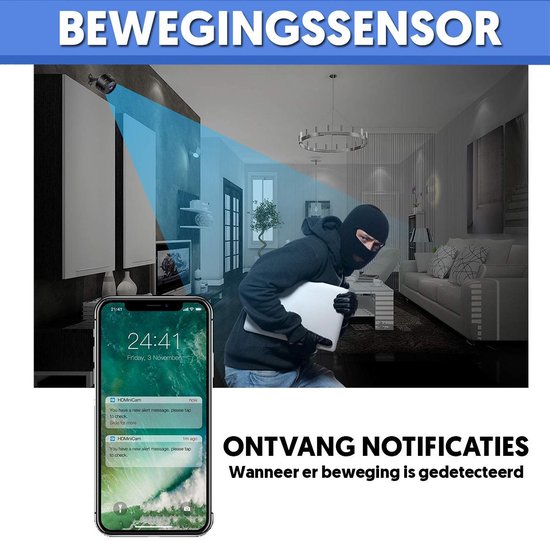 CamSpy - Mini Security Camera - HD - 1080P - Wireless