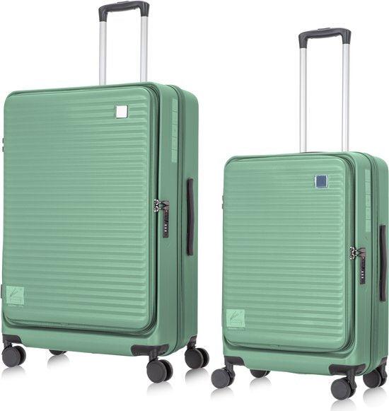 2-Piece Hard Shell Suitcase Set with Laptop Compartment – Berlin