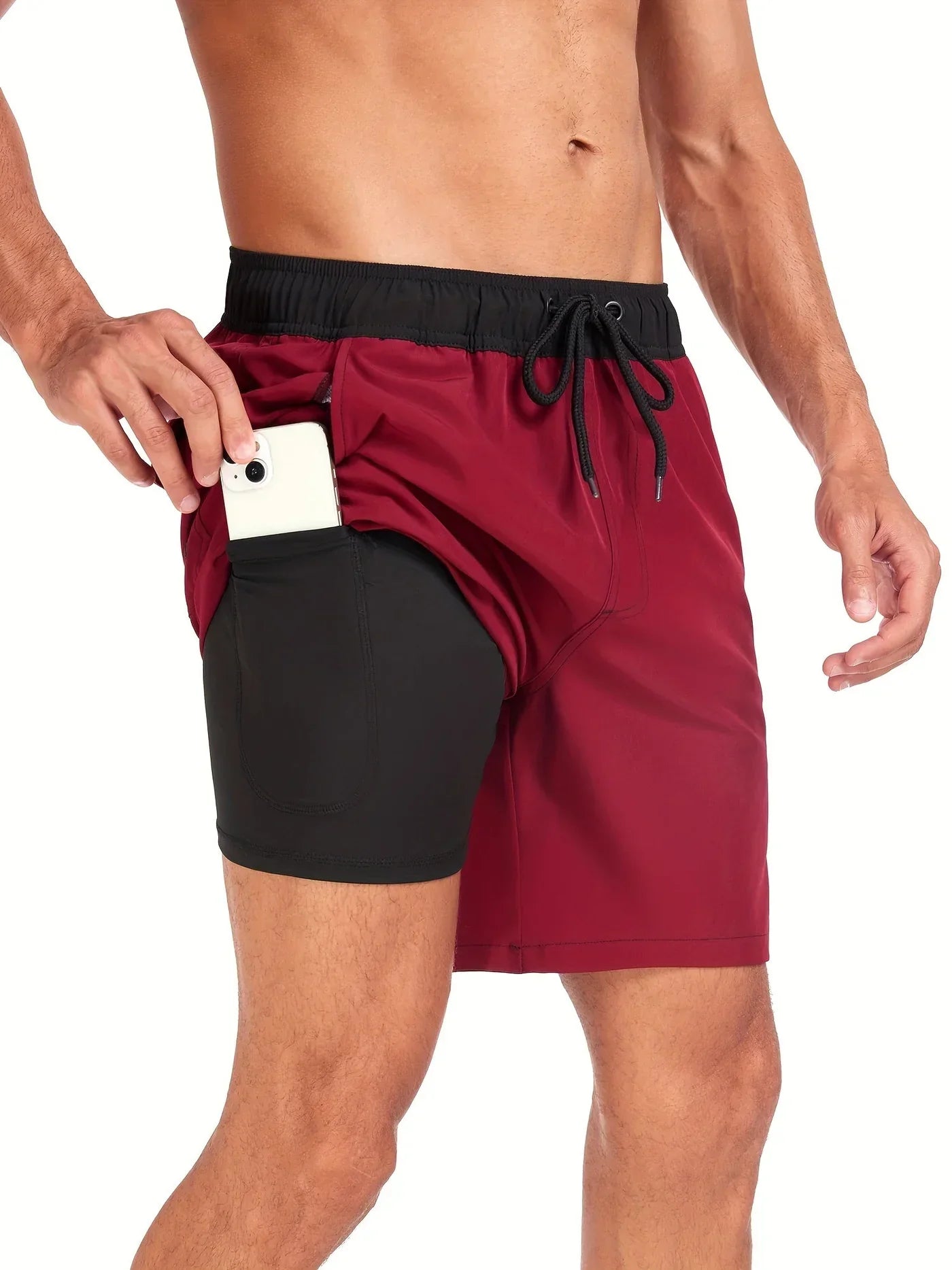 Quick-Drying Swim Shorts for Men – Breathable Polyester & Comfortable Fit