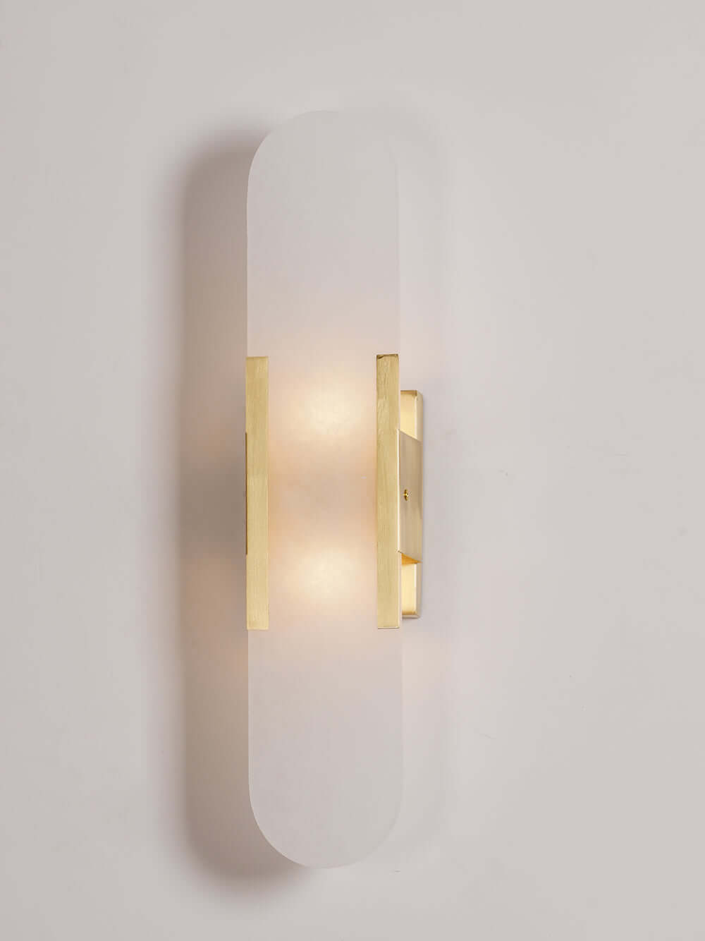 Modern Wall Lamp - Alabaster & Metal