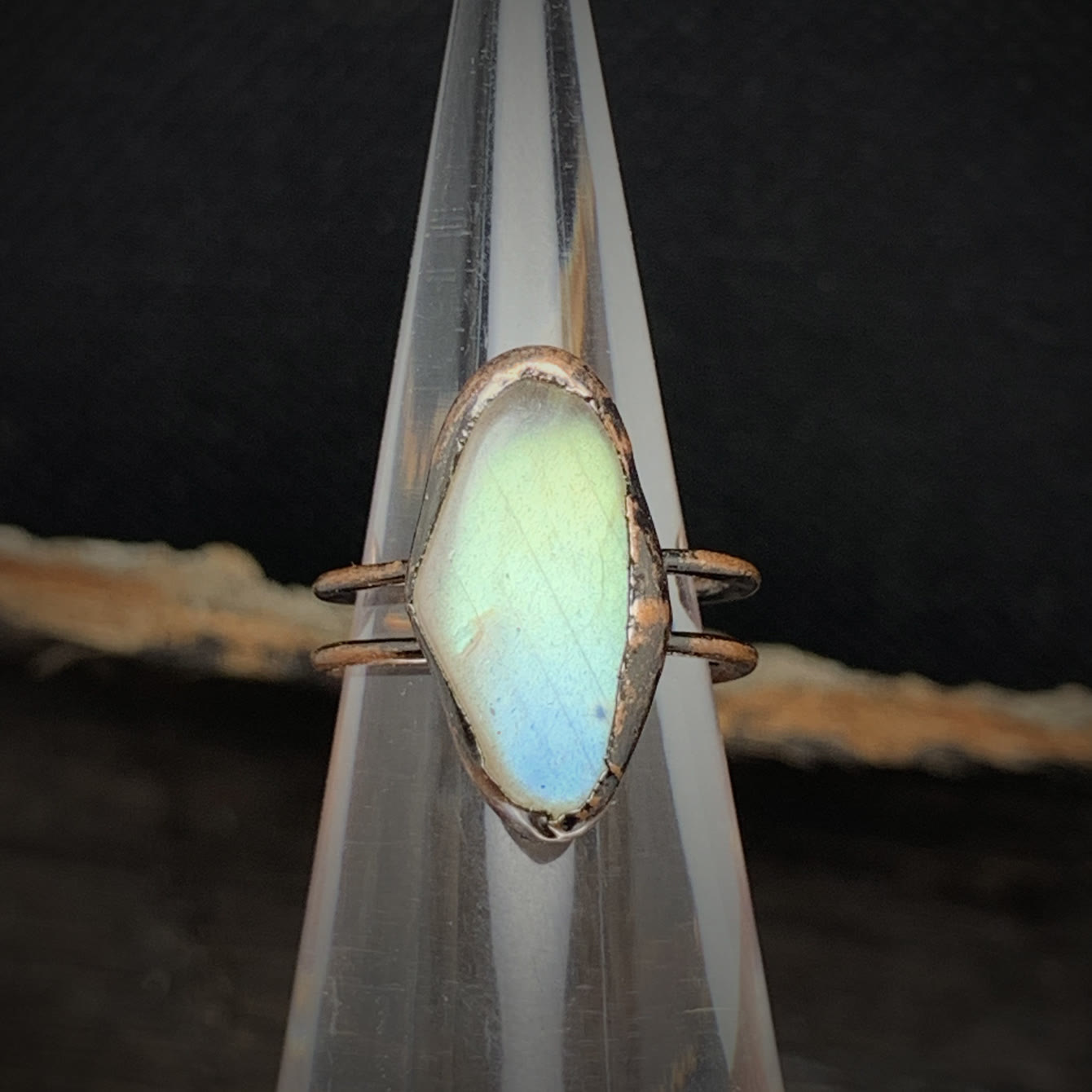 Natural Raw Stone Birth Ring – Selina