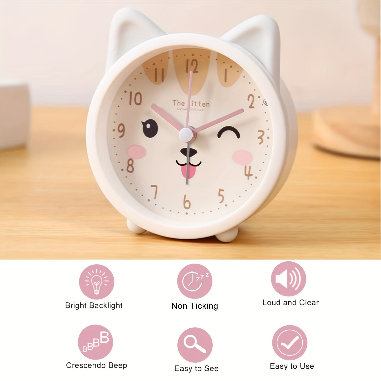 BunnyTime Silent Alarm Clock - For a Calm and Cute Morning
