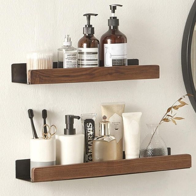 Massive Wooden Bathroom Shelf – WoodaFix