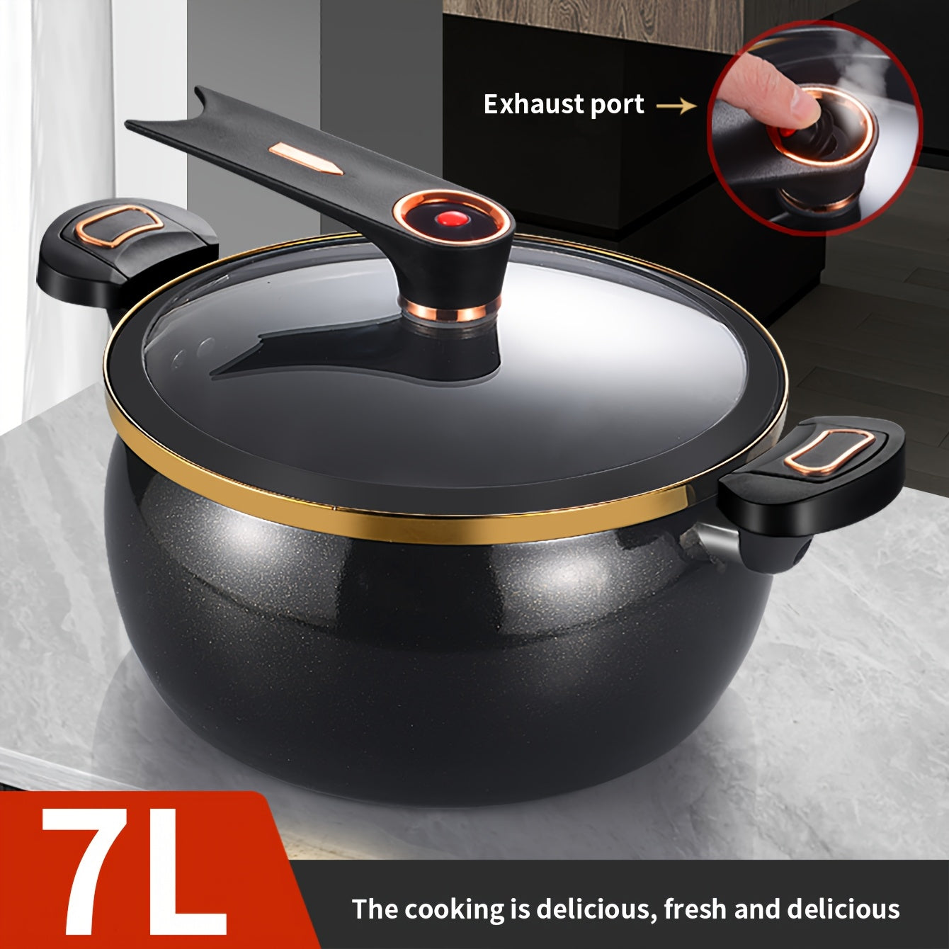 Multifunctional Soup and Cooking Pot – 7L Capacity, Suitable for Induction and Gas Hobs