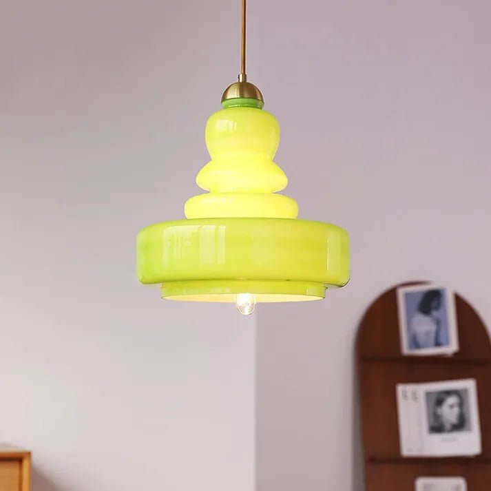 Glass Pendant Lamp - Bauhaus Design