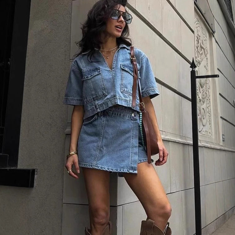 GIULIA | Denim Set – Trendy, Unique & Confident!