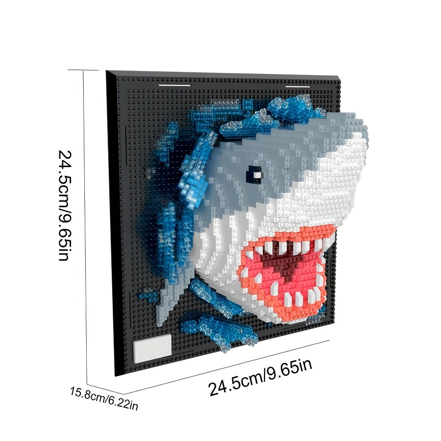 Creative 3D Wall Art Building Blocks – Shark and Eagle Collection