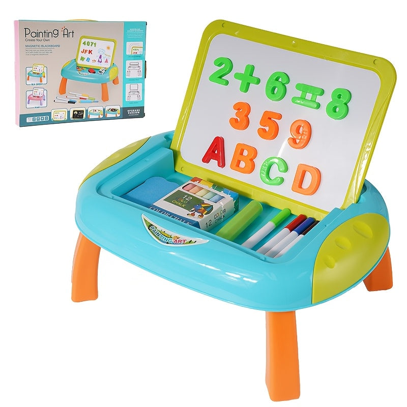 Educational Drawing Board for Children – Double-Sided with Magnetic Numbers and Letters for Creative Learning
