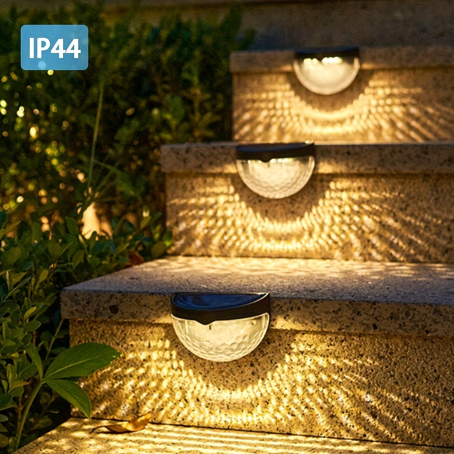 SolarGlow Half-Round LED Fence Lighting – Elegant and Durable