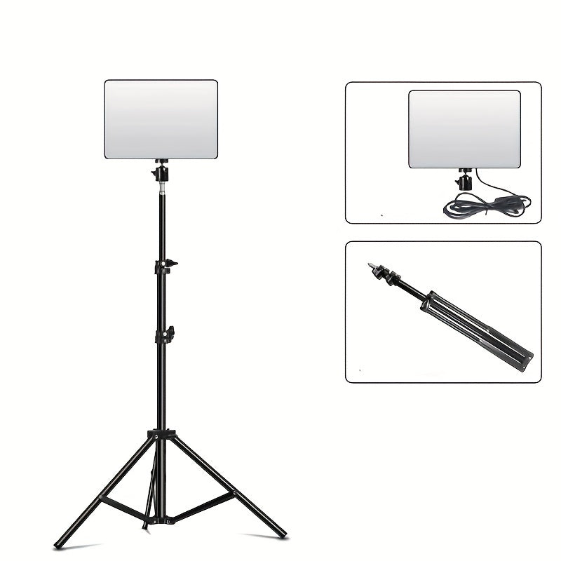 Adjustable Light Stand and Lamp – Ideal for Photography, Studio Setups, and Video Recording