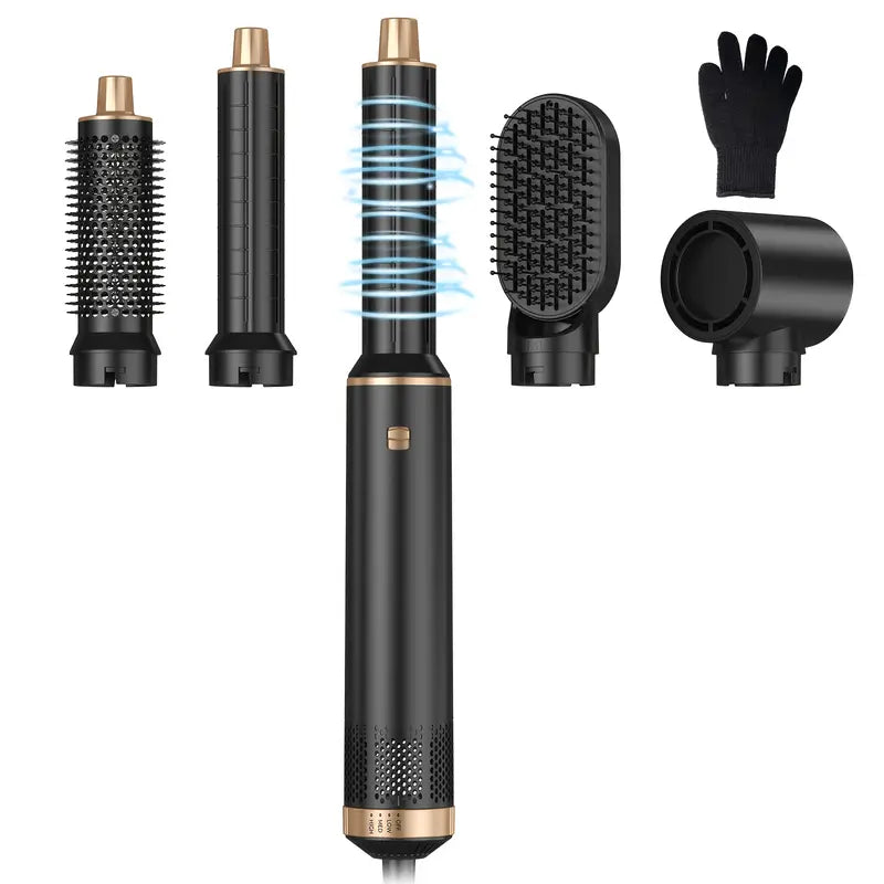 ProStyler 5-in-1 Hair Styling Set - Hairdryer, Curling Iron and Straightening Brush