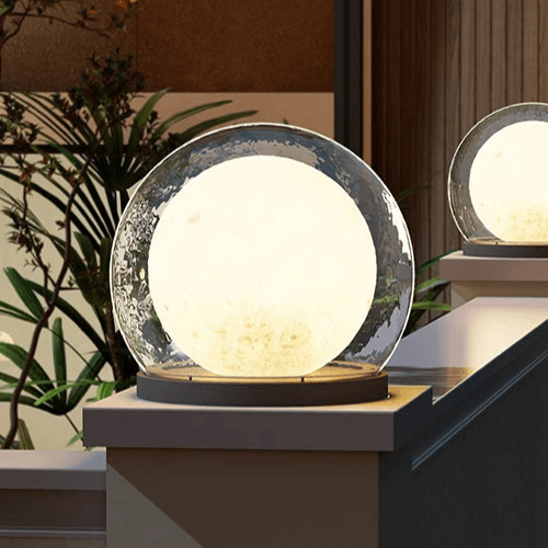 Modern Outdoor Lamp - Moon Shaped Design