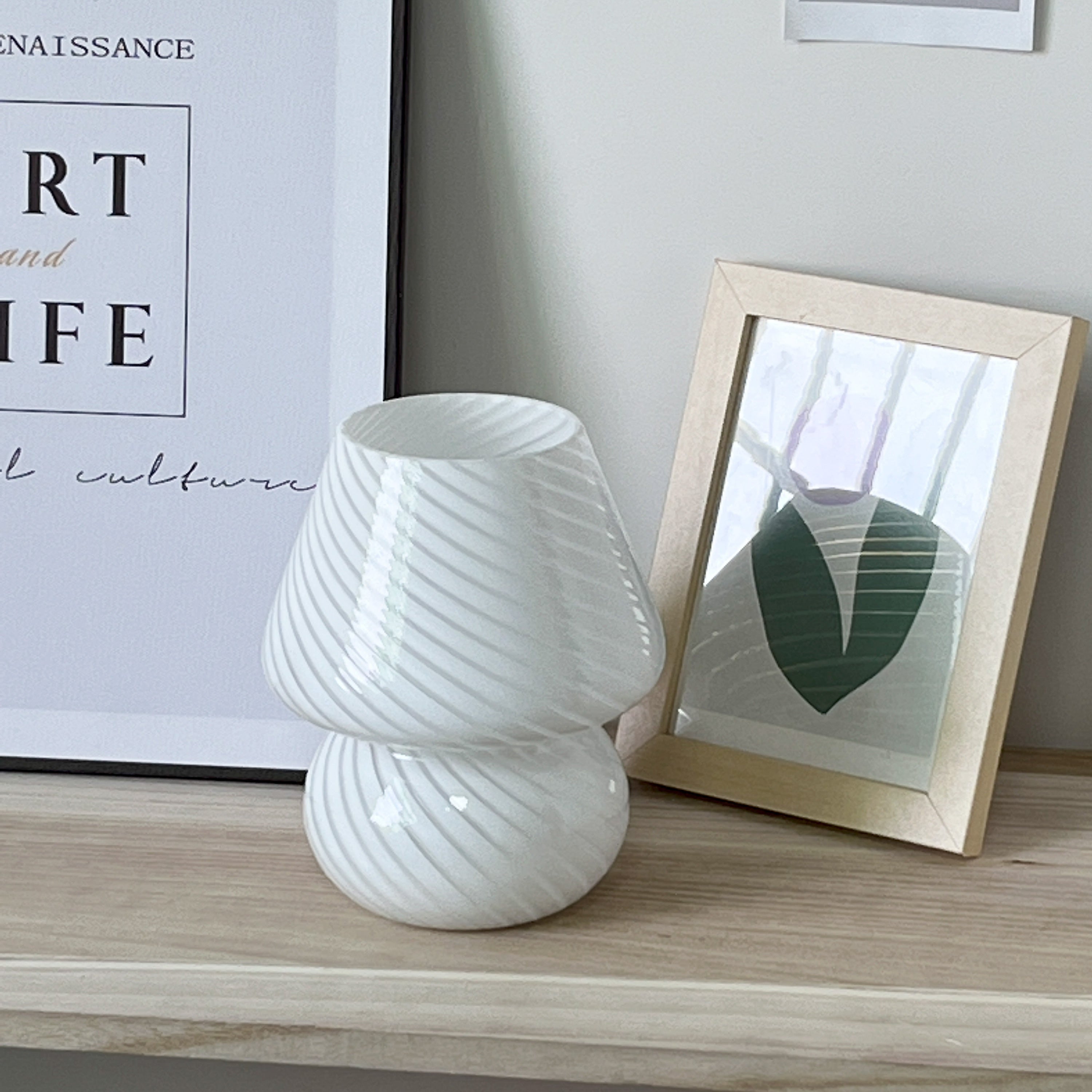 Striped Table Lamp - Atmospheric and Timeless Design