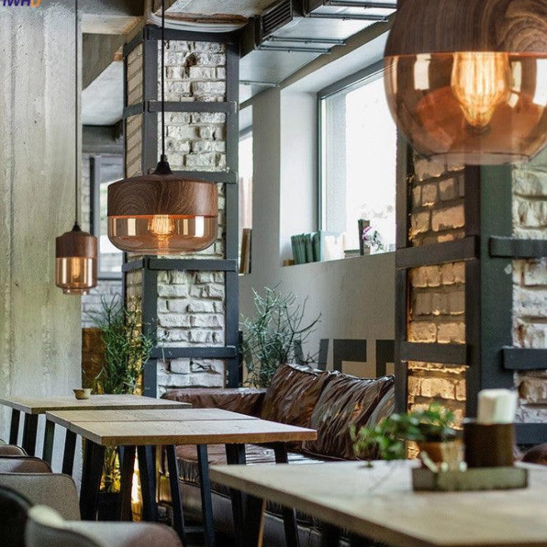 Stylish Scandinavian Ceiling Light Made of Wood - NordLuna