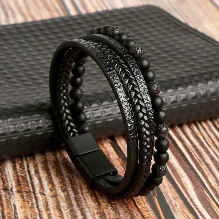 Ravi Leather Bracelet - For a Bold and Stylish Look