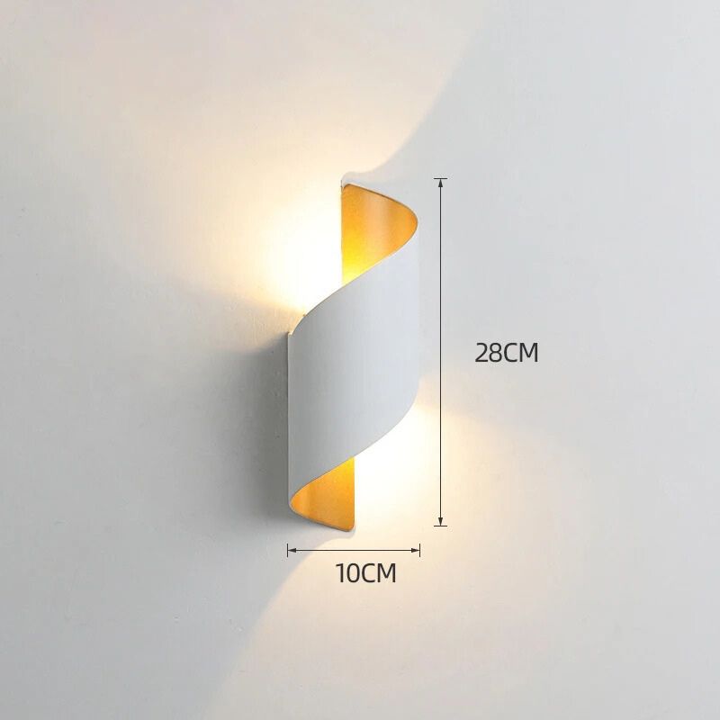 LumiElegance Ribbon Bedside Lamp | Modern LED night light for bedroom, living room, and office