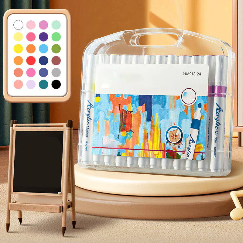 Acrylic Paint Markers for Children and Craft Projects – Available in 12 to 48 Colours