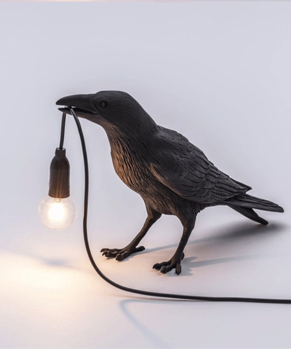Crow Table Lamp - Unique and Artistic Lighting