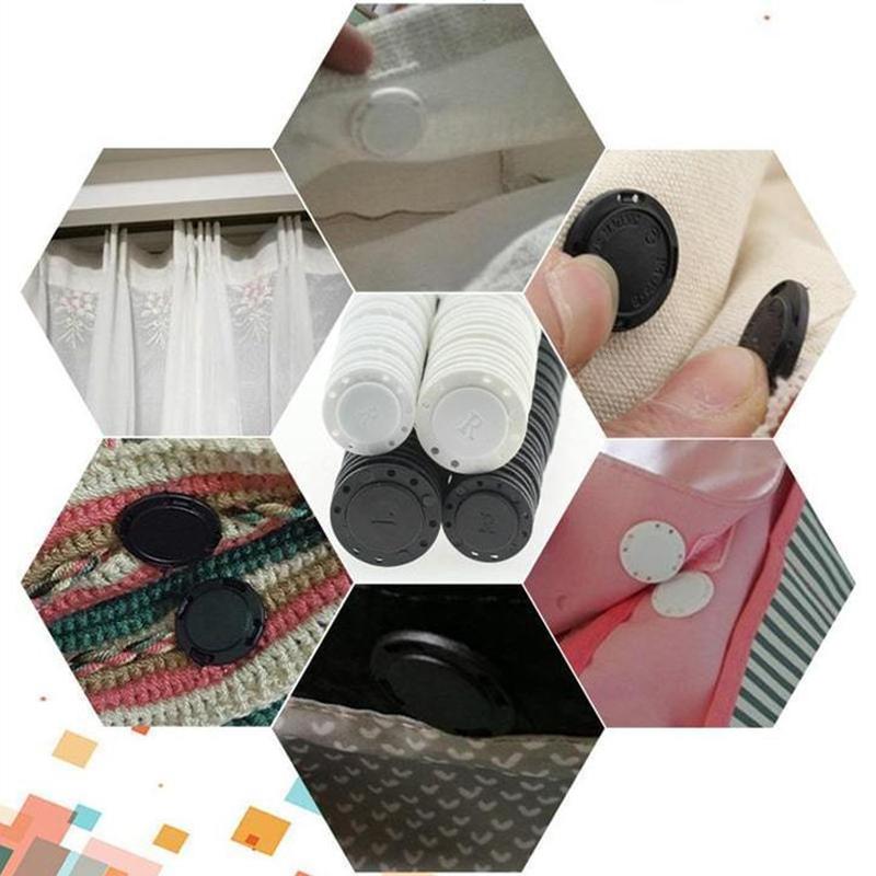 High-quality invisible plastic magnetic buttons, 5 pieces