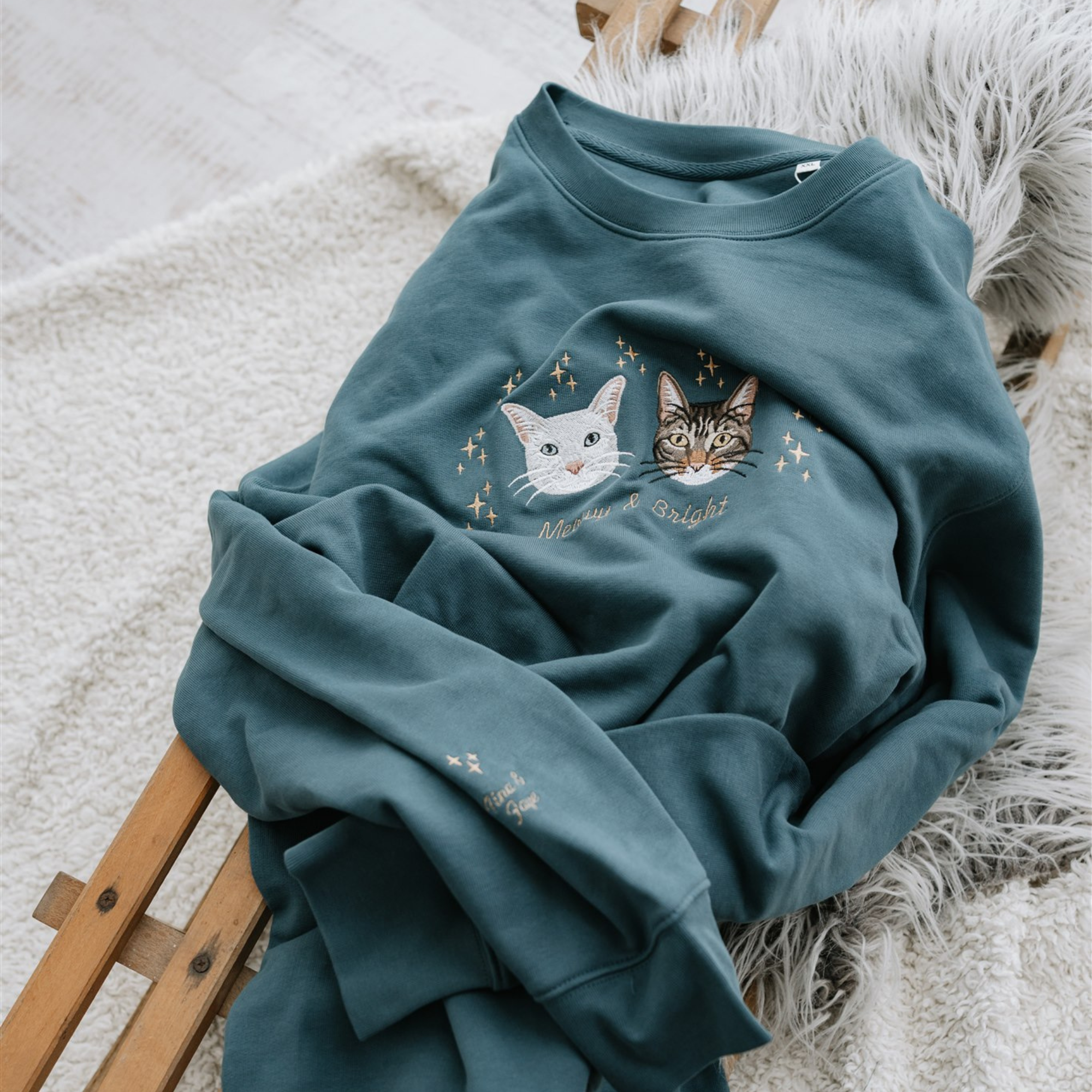FurAffinity Embroidered Pet Sweater | Sustainable Organic Cotton Personalized Sweater