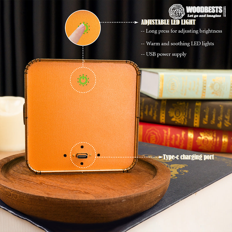 Atmospheric 3D Christmas House Light Scale - Warm LED Light and Unique Decoration