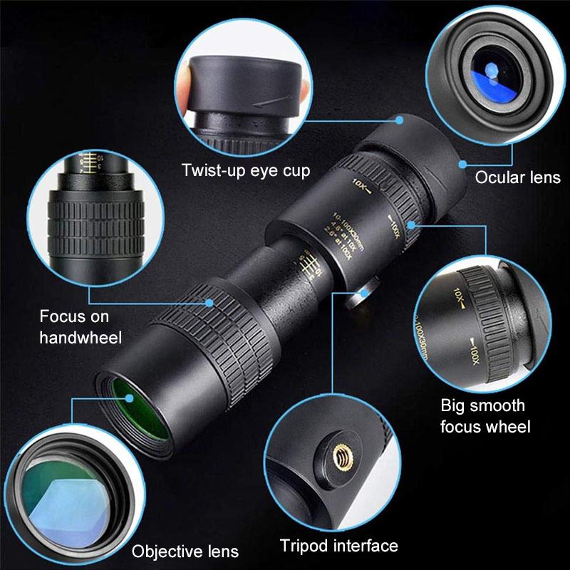 4K Super Telephoto Monocular Telescope