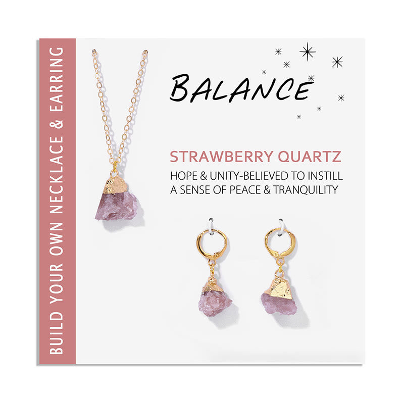 Crystal Jewellery Set Necklace and Earrings - Elara