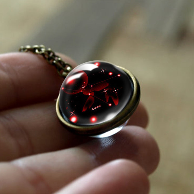 Glass-12-Star Sign Protection Pendant – Sofia