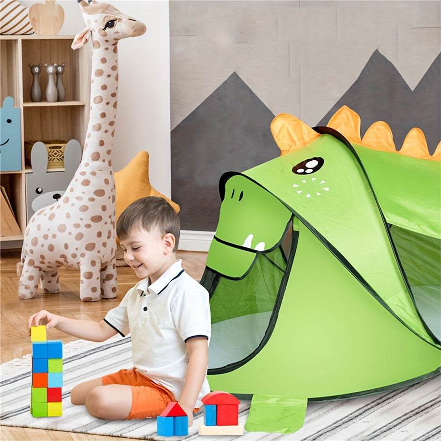 Children's Dinosaur, Shark & Bear Pop-Up Play Tent Set with UPF 50 – Breathable & Portable for Babies & Toddlers