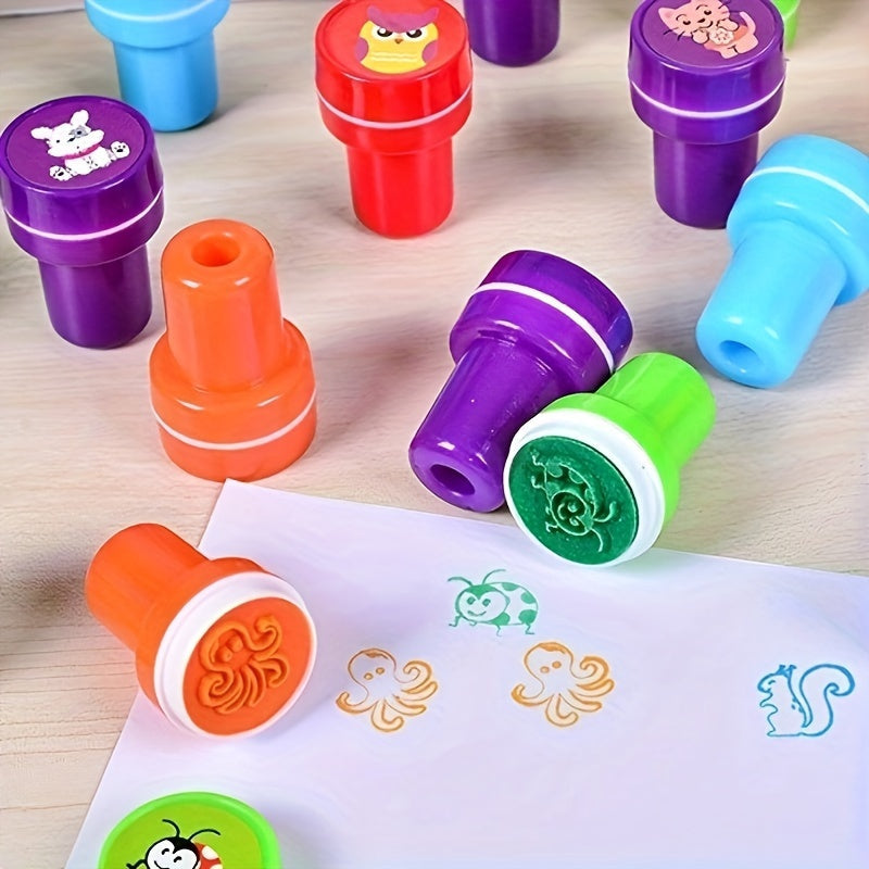 Colourful Animal Stamp Set – 26 Different Stamps for Creative Crafting and Education