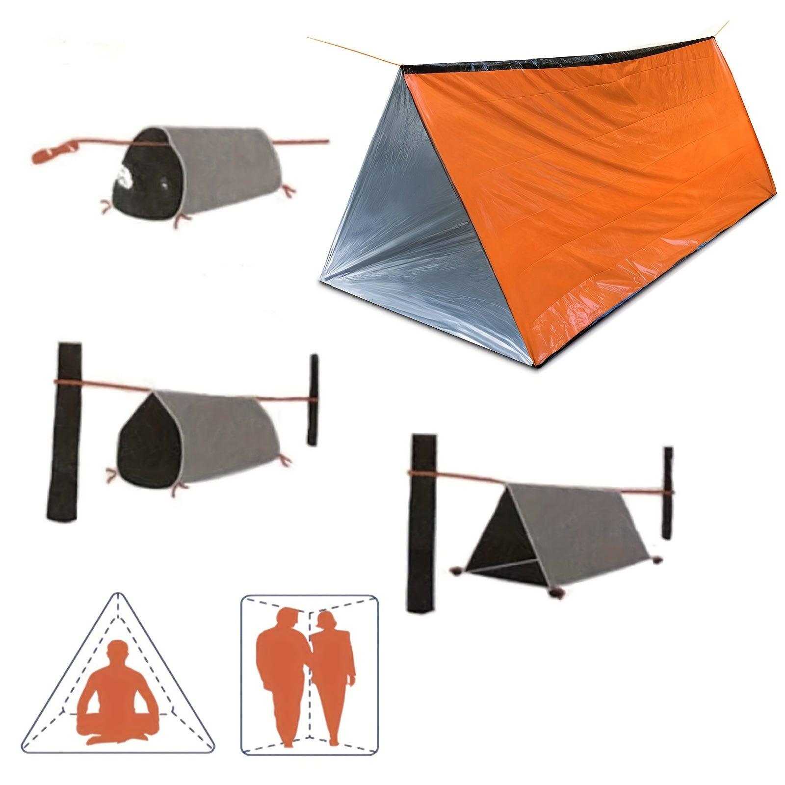 Survivor Emergency Tent - Waterproof Emergency Shelter for 2 People