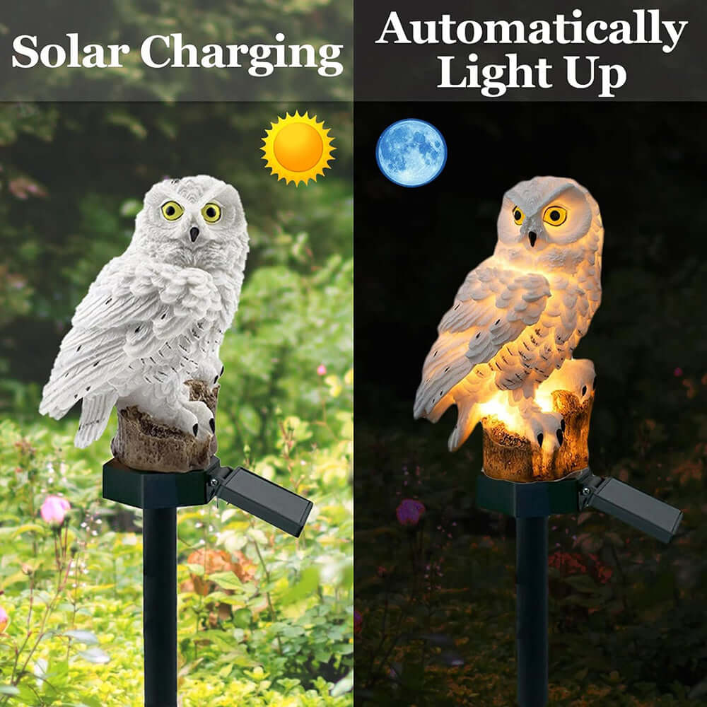2x Solar Garden Lights - Hedgehog Design